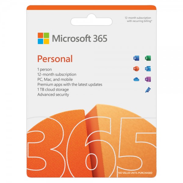 MICROSOFT Office 365 Personal QQ2-00989, English, medialess P6, 1 έτος