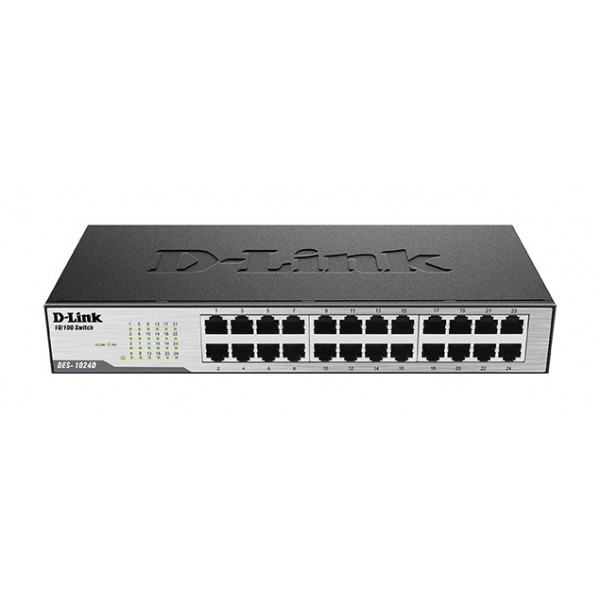 DLINK SWITCH DES-1024D 24-Port 10/100Mbps - DLINK