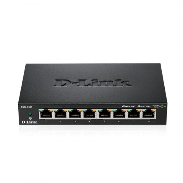 DLINK SWITCH DGS-108/E 8 PORT 10/100/1000Mbps - DLINK