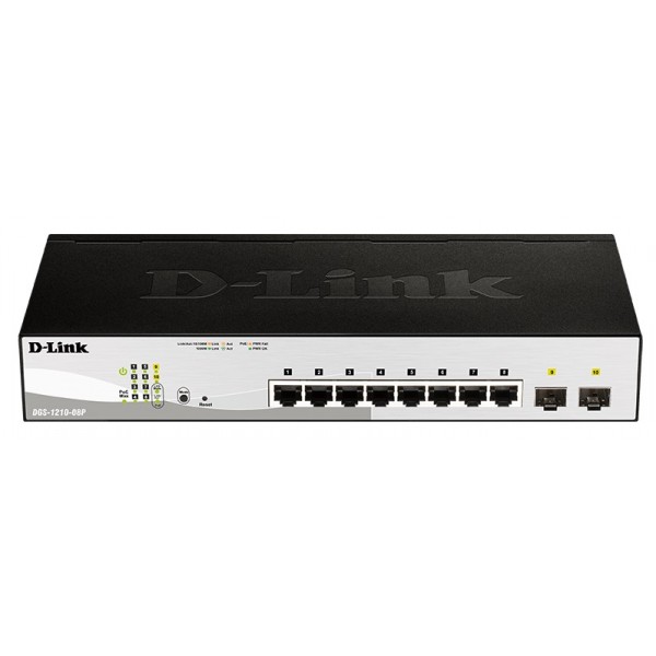 DLINK 8P POE SMART SWITCH DGS-1210-08P - Servers - Δικτυακά