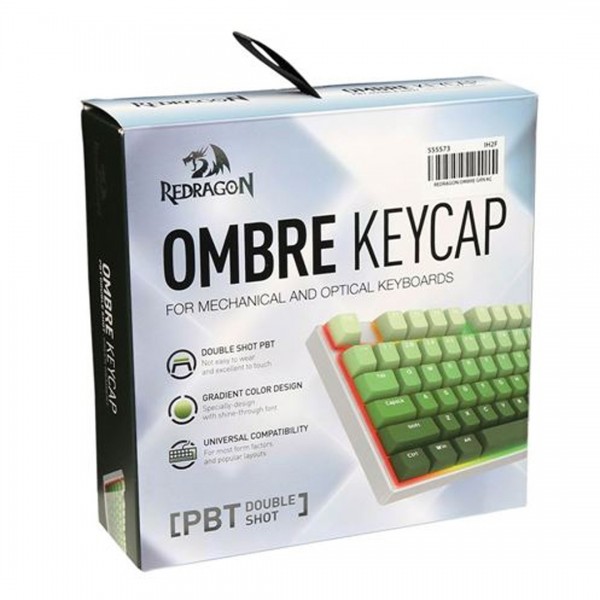 Gaming Αξεσουάρ - Redragon A140 Ombre Green Keycaps - Gaming Αξεσουάρ