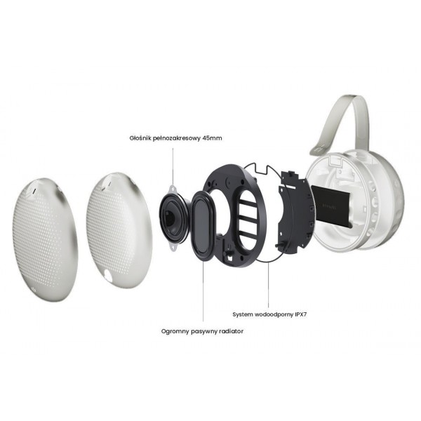 Ηχείο Bluetooth - Havit HAKII MARS (LIGHT GREY) - Ηχεία