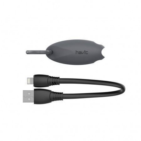 Καλώδιο Κινητού Τηλεφώνου - Havit H651 USB to Lighting 0.22M (Grey) - HAVIT