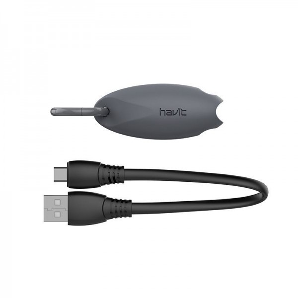 Καλώδιο Κινητού Τηλεφώνου - Havit H652 USB to Type C 0.22M (Grey) - HAVIT
