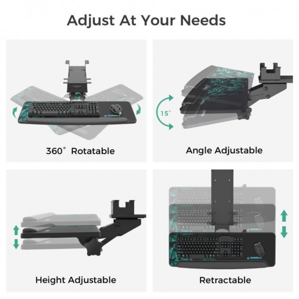 Gaming Αξεσουάρ Γραφείων - Eureka Ergonomic® ERK-AKB-02-V4-EU | Αξεσουάρ Γραφείων | Gaming Chairs & Desks |