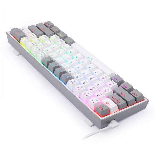 Gaming πληκτρολόγιο - Redragon K617 Fizz (White/Grey)