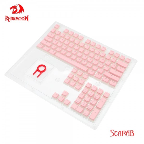 Gaming Αξεσουάρ - Redragon A130 Pudding Keycaps Pink - REDRAGON