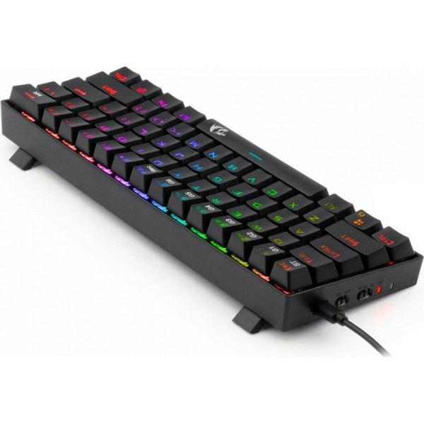 Gaming πληκτρολόγιο - Redragon K530 RGB Draconic Pro Black (Custom Brown) | Gaming Πληκτρολογία | Gaming Peripherals |