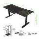 Gaming Γραφείο - Eureka Ergonomic® ERK-IM6301-BK 168x70x66-81εκ.