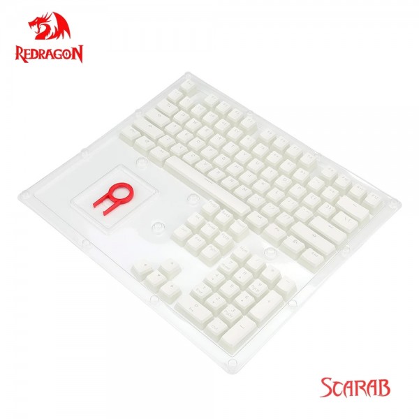 Gaming Αξεσουάρ - Redragon A130 Pudding Keycaps White - Gaming Peripherals