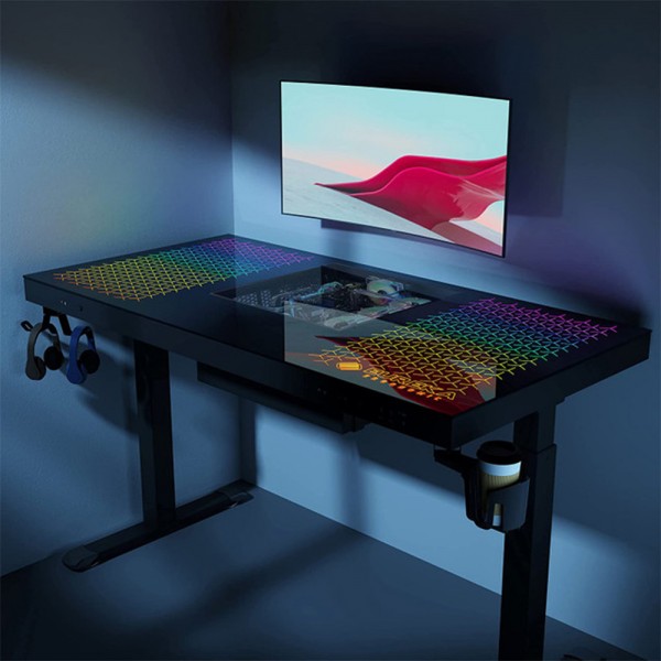 Gaming Γραφείο Eureka Ergonomic® ERKGDI55B 140x70x76,5cm