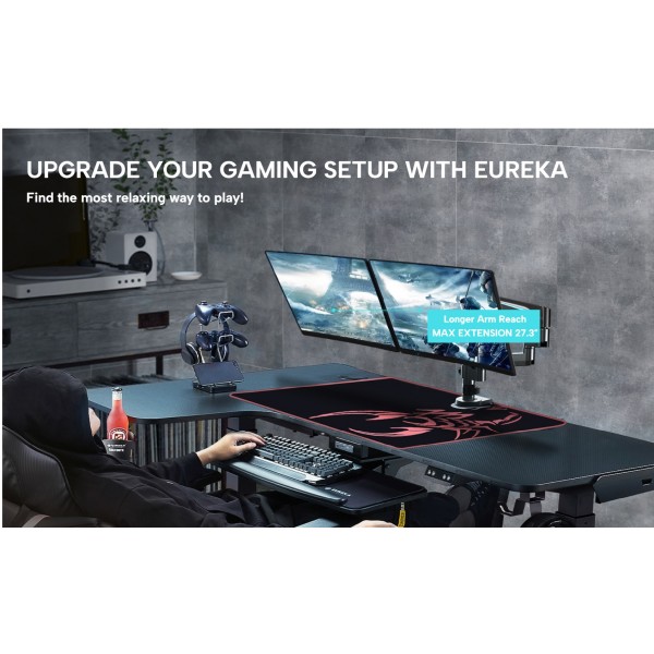 Gaming Αξεσουάρ Γραφείων - Eureka Ergonomic® ERK-MA02-24P | Αξεσουάρ Γραφείων | Gaming Chairs & Desks |