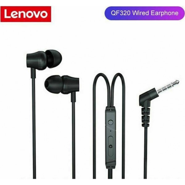 Καλωδιακά Ακουστικά - Lenovo QF320 (BLACK) | Handsfree | Gadgets |