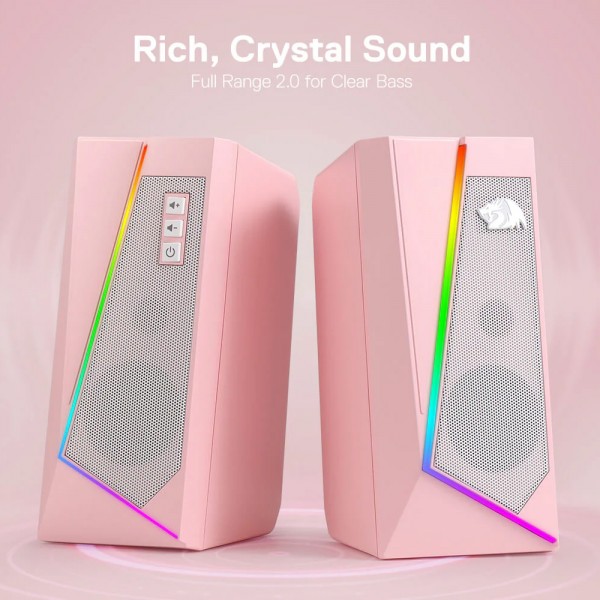 Gaming Ηχεία - Redragon Anvil GS520P RGB (PINK)