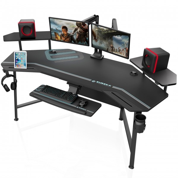 Gaming Γραφείο - Eureka Ergonomic® ERK-AED-E70B-V3 180x60x75εκ. - Σύγκριση Προϊόντων