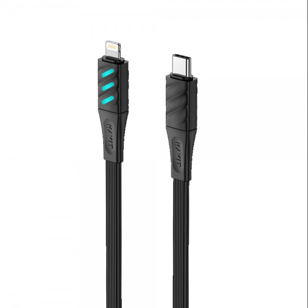 Καλώδιο Κινητού Τηλεφώνου - Havit CB6255 Type C to Lighting 1M με ένδειξη LED - HAVIT