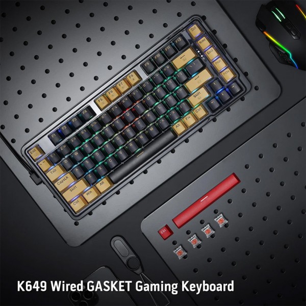Gaming πληκτρολόγιο - Redragon ELF K649YP-RGB |  |  |