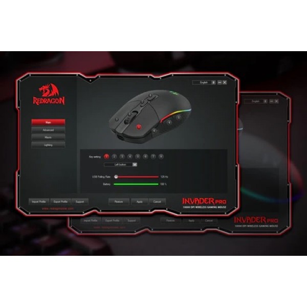 Gaming Ποντίκι - Redragon Invader M719RGB-PRO |  |  |