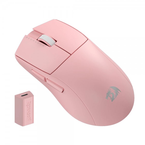 Gaming Ποντίκι - Redragon M916 PRO 4K 3-Mode Wireless (Pink) - Προσφορές