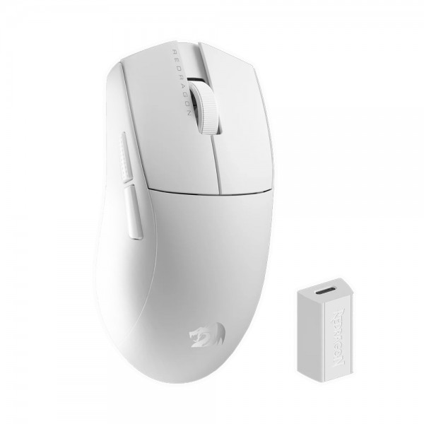 Gaming Ποντίκι - Redragon M916 PRO 4K 3-Mode Wireless (White) - Προσφορές