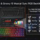 Gaming πληκτρολόγιο - Redragon K628-RGB Pollux (Black)