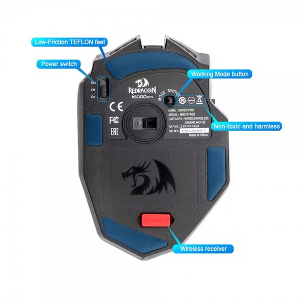 Gaming Ποντίκι - Redragon Sniper Pro M801P-RGB