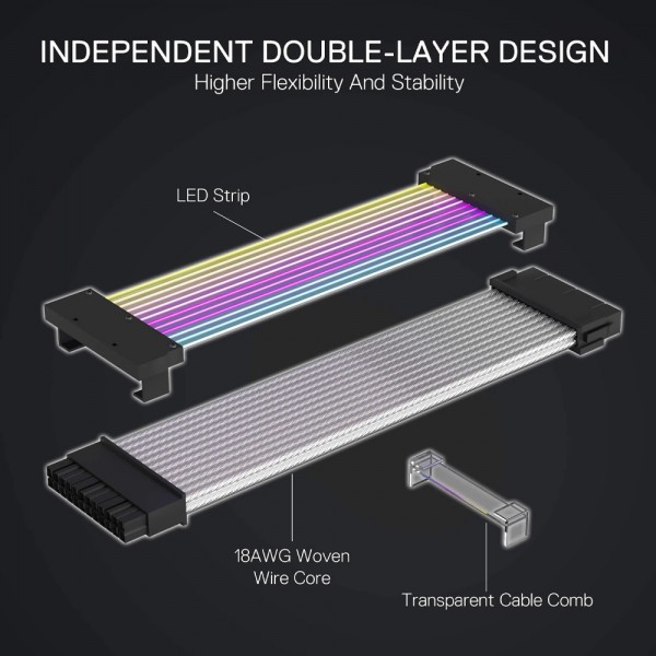 Gaming Αξεσουάρ - Redragon GCP06 RGB Power Extension Cable