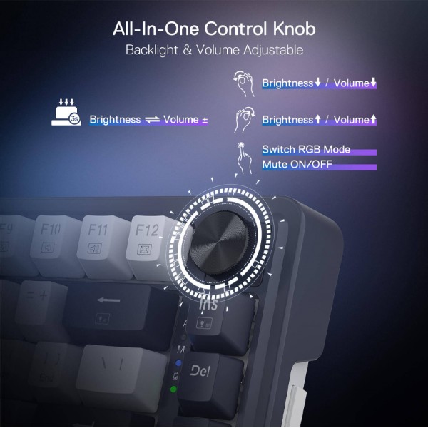 Gaming πληκτρολόγιο - Redragon Geb K673WB-RGB-PRO