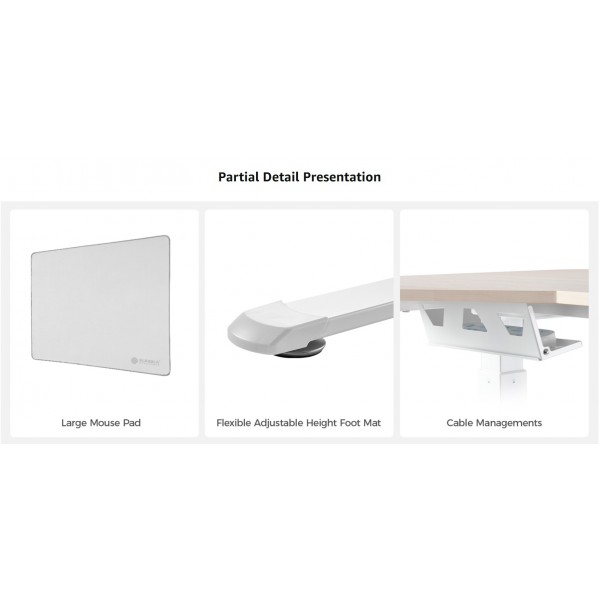 Γραφείο - Eureka Ergonomic® ERK-EDI-FS-MW 141.2x177.8x121.9 εκ.