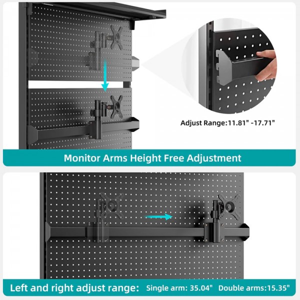 Pegboard Αξεσουάρ Γραφείων - Eureka Ergonomic ARPB-01B-US