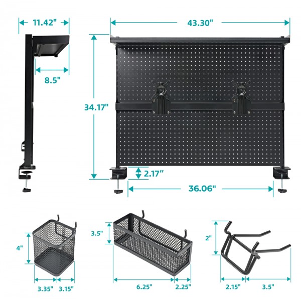Pegboard Αξεσουάρ Γραφείων - Eureka Ergonomic ARPB-01B-US - EUREKA ERGONOMIC