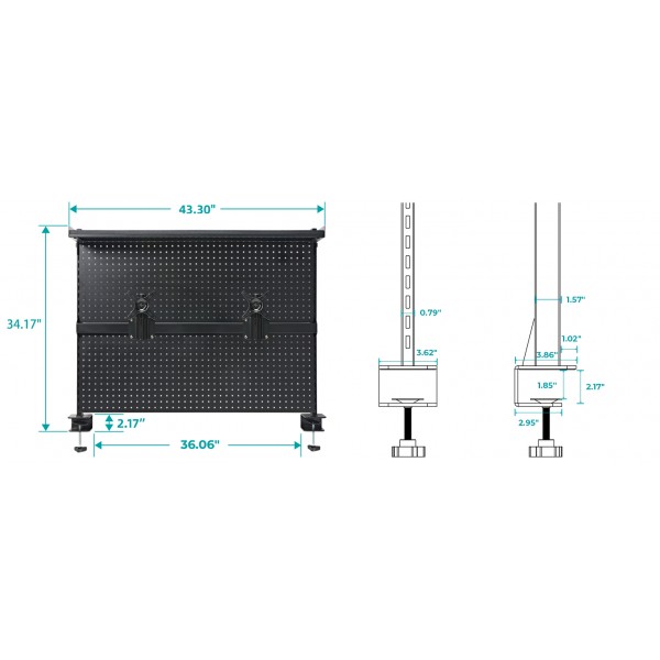 Pegboard Αξεσουάρ Γραφείων - Eureka Ergonomic ARPB-01B-US