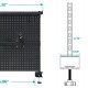 Pegboard Αξεσουάρ Γραφείων - Eureka Ergonomic ARPB-01B-US