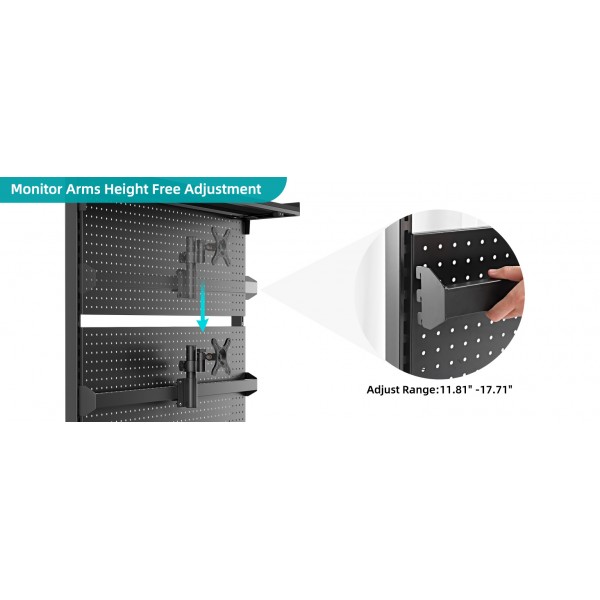 Pegboard Αξεσουάρ Γραφείων - Eureka Ergonomic ARPB-01B-US