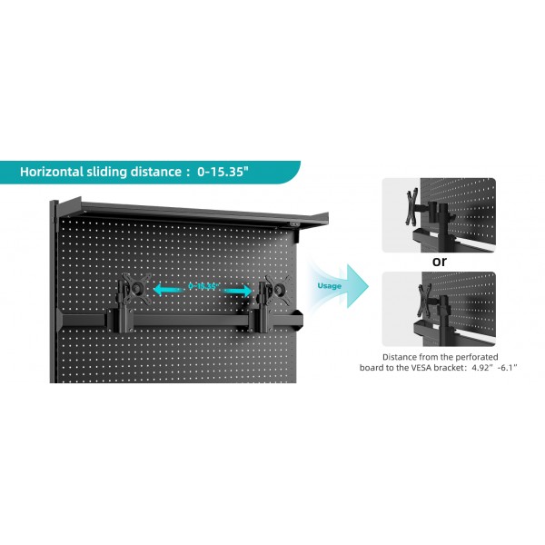 Pegboard Αξεσουάρ Γραφείων - Eureka Ergonomic ARPB-01B-US