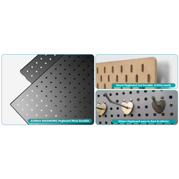Pegboard Αξεσουάρ Γραφείων - Eureka Ergonomic ARPB-01B-US