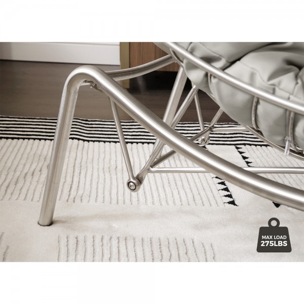 Κουνιστή Πολυθρόνα Liam με Πουφ - Eureka Ergonomic® ERK-LS02-GY