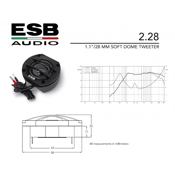 Ηχεία Αυτοκινήτου – ESB 2.6K2XP