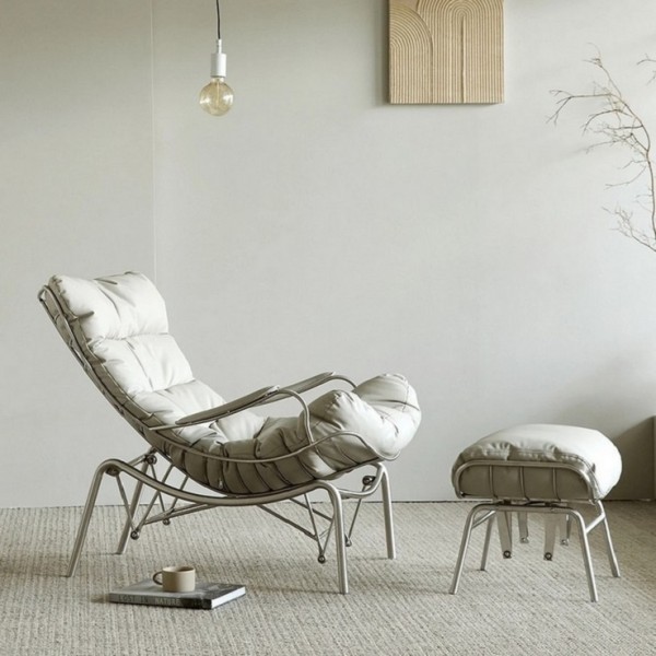 Κουνιστή Πολυθρόνα Liam με Πουφ - Eureka Ergonomic® ERK-LS02-GY - Gaming Chairs & Desks