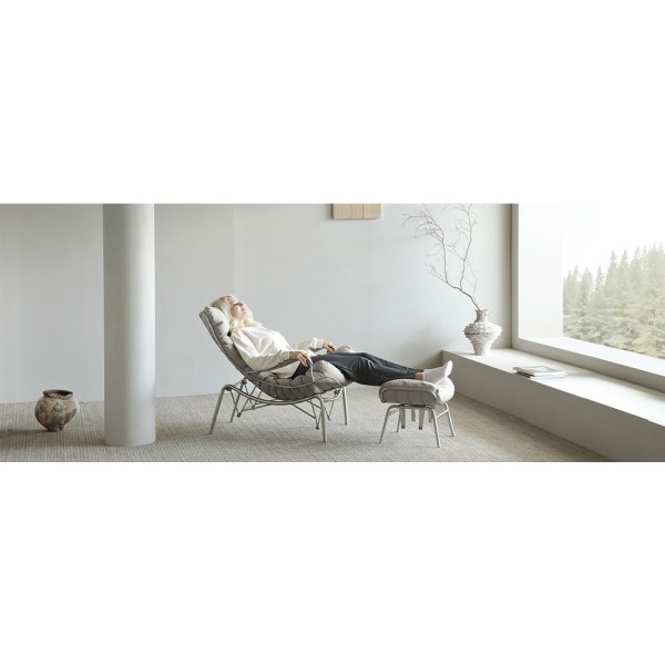 Κουνιστή Πολυθρόνα Liam με Πουφ - Eureka Ergonomic® ERK-LS02-GY