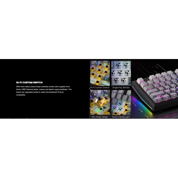 Gaming πληκτρολόγιο - Redragon K687GG-RGB-PRO