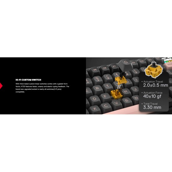 Gaming πληκτρολόγιο - Redragon K720GBP-RGB-PRO