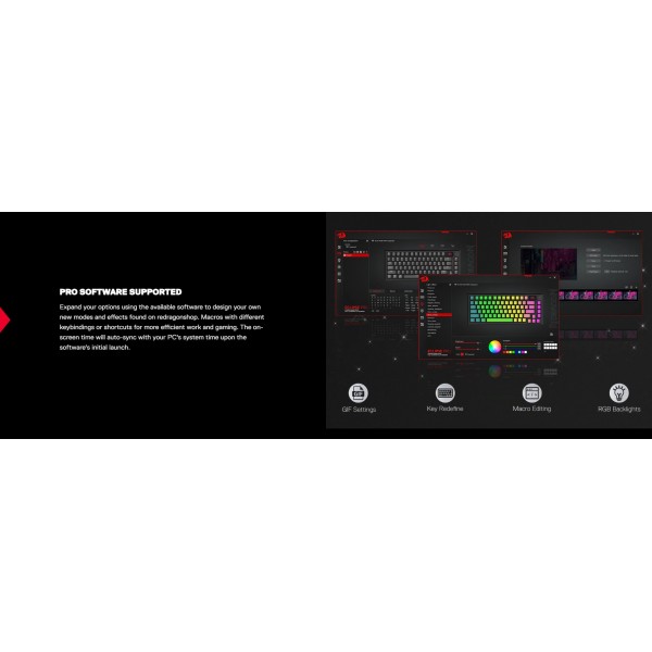 Gaming πληκτρολόγιο - Redragon K720GBP-RGB-PRO