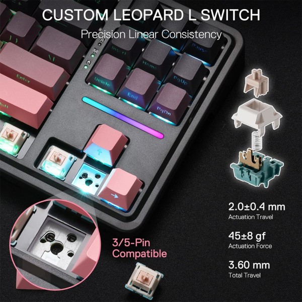 Gaming πληκτρολόγιο - Redragon K728SP-RGB-PRO