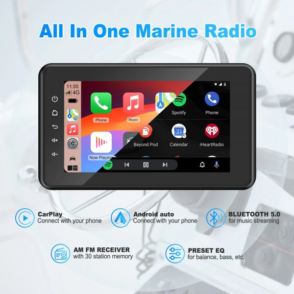 Πηγή Ήχου Marine - CARMEDIA CMMA 20 PRO 8″ MARINE SOURCE UNIT | Πηγές Ήχου | Marine - Moto Audio |