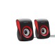 Havit - SK599 (BLACK - RED) | Ηχεία 2.0 | Smart Audio |