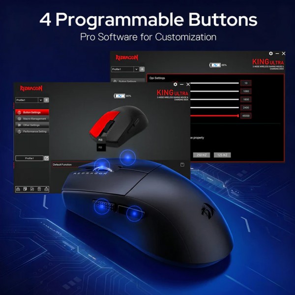 Gaming Ποντίκι - Redragon K1NG M999 ULT (1K Hz) | Gaming Ποντίκια | Gaming Peripherals |