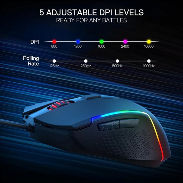 Gaming Ποντίκι - Redragon M616 TRIDENT RGB | Gaming Ποντίκια | Gaming Peripherals |