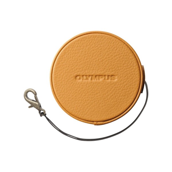 Olympus LC-60.5GL LBR Genuine Leather Lens Cover (60.5 mm) - light brown - Φωτογραφικά είδη