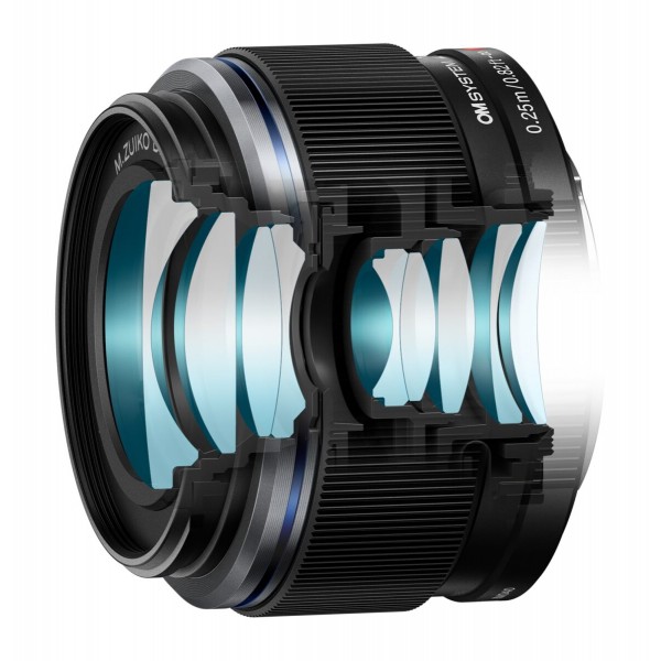 Olympus 25mm 1:1.8 II BLACK M.ZUIKO DIGITAL (ES-M2518) Lense Micro FT - Olympus